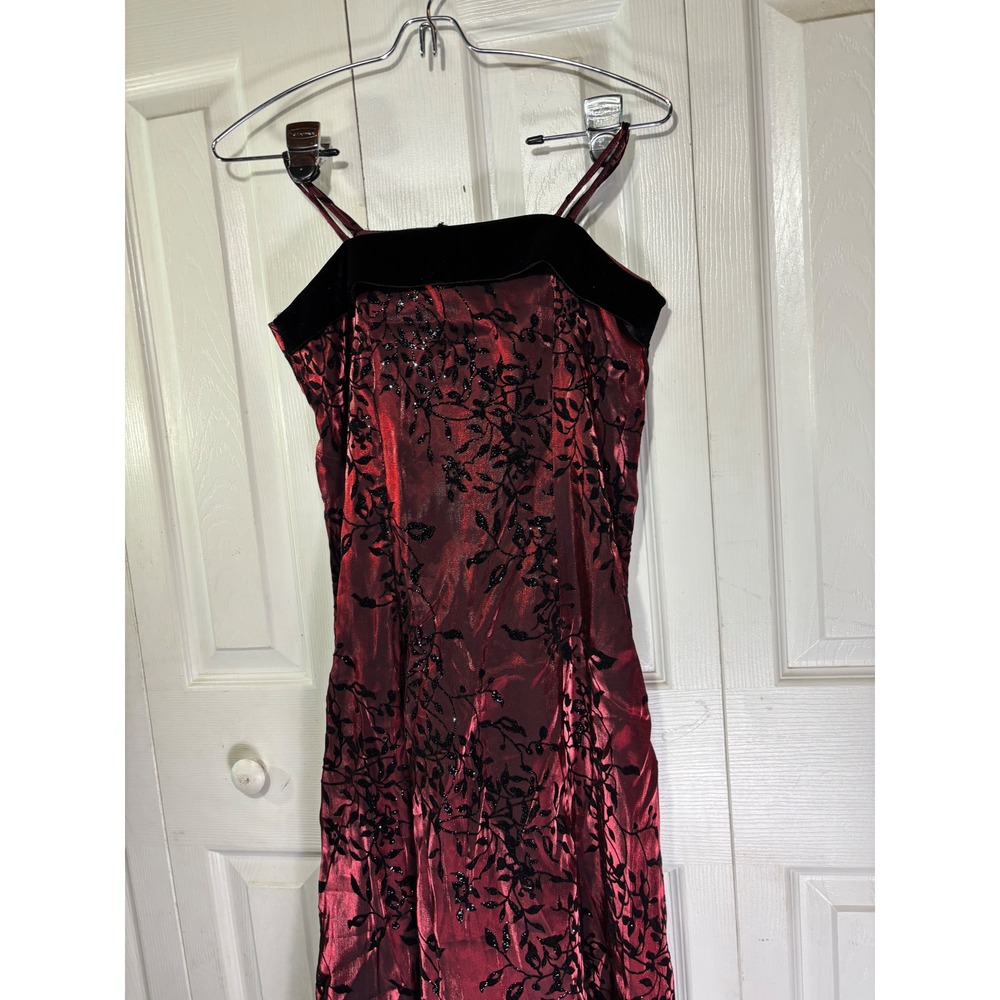 Girls Dress‎ Children Company USA Burgundy Black Floral Party Formal Size 14